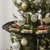 Glass Toy "Train, 10.5x4.5x8cm, 2 colors, Kaemingk