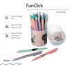 ברונו ויסקונטי עט FunClick. חיים של חתול (3 סוגים), כדורית 0.7 מ"מ, כחולה