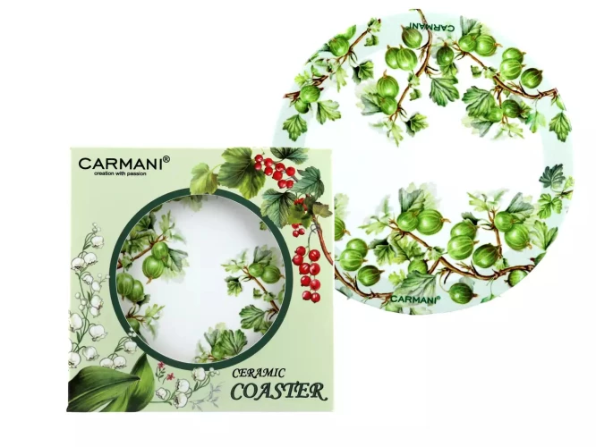 Carmani תחתית למניעת חום קרמית על פקק - עגבנייה 10,8x10,8  022-6002