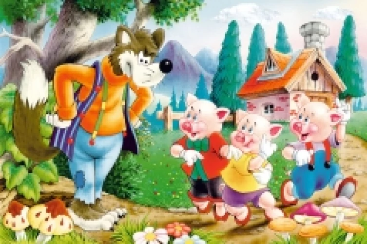 Castorland פאזל שלושה חזירים 60 חלקים