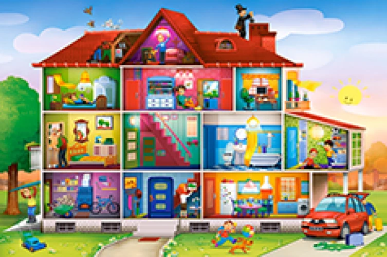 Castorland פאזל  הבית שלנו 120 חלקים