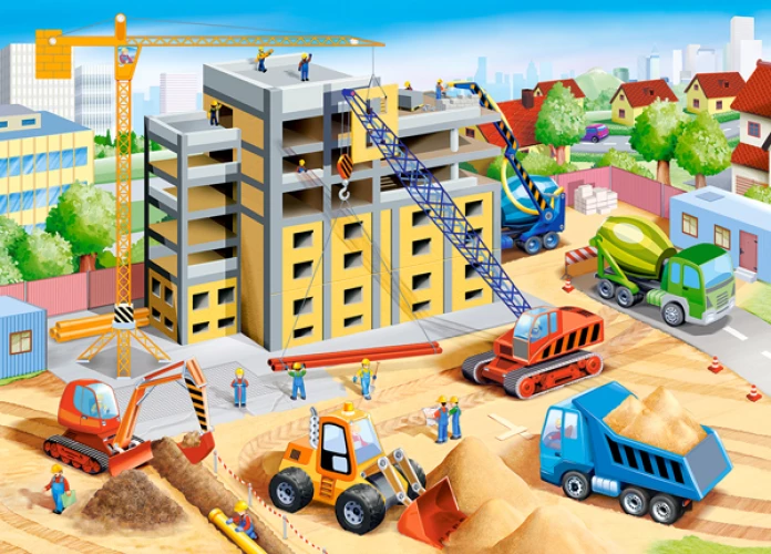 Castorland פאזל בנייה גדולה 60 חלקים