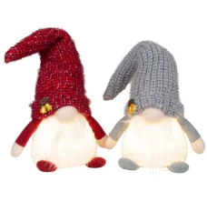 Eurotrading Decorative Gnome Figurine LED, 25 cm, 2 Designs