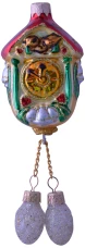 Kolomeev Factory Christmas Decoration Clock with Pine Cones, 22 cm, FU-202