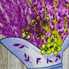 נטלי מגבת מטבח "זרים של לבנדר", 60x48 ס"מ