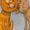 נטלי מגבת מטבח "סודות חתוליים", 60x48 ס"מ