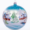 Christmas Tree - Glass Ornament, Ball 7 Frosty Day, 115 mm, C1951