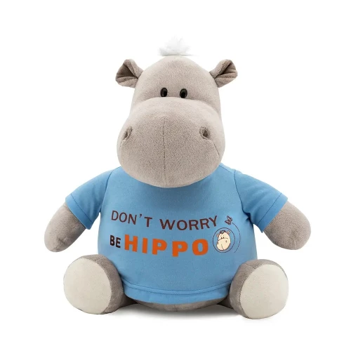 כתום צעצוע רך היפופוטם Be Hippo, 15 ס"מ, אפור