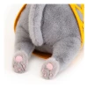 צעצוע רך מיילו ומילי, חתול אפור מיילו, 56 ס"מ