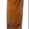  vase עם דקורציה בצורת עלה 36.5X12X12 ס"מ, SiL 
