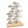 דמות דקורטיבית של דגים, 22X17 ס"מ, SiL
