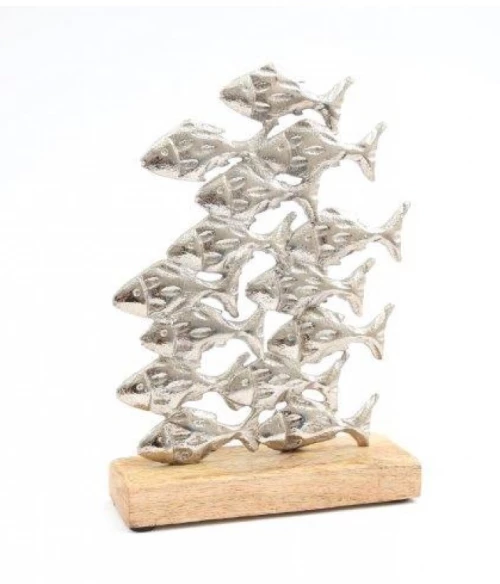 דמות דקורטיבית של דגים, 22X17 ס"מ, SiL