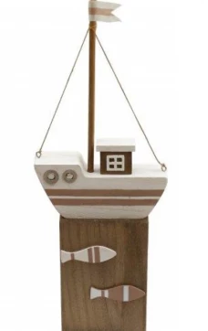 דמות דקורטיבית סירה, 48X16X5 ס