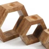SiL סט נרות עם מחזיקי נרות 20X17.5X5 ס"מ, 15X13X5 ס"מ, 9X8X5 ס"מ