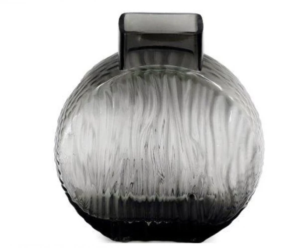  vase  עגולה, שחורה, 20X21.5 ס"מ SiL 