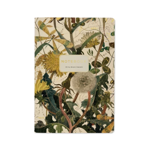 מחברת A5 "Flora.Summer Greens", 40 דף רשת Bruno Visconti