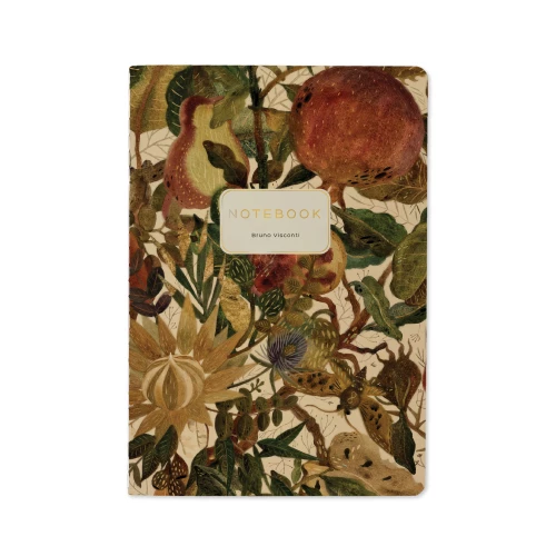 מחברת A5 "Flora.פירות טרופיים" 40 דף רשת ברונו ויסקונטי