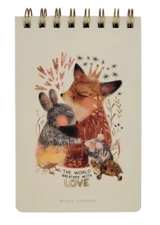 ברונו ויסקונטי בלוקнот על גרב «CUTE JOURNAL. אהבה, כמו שהיא» B6-, 100 דפים, ליניארית