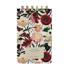 Bruno Visconti  БЛОКНОТ НА ГРЕБНЕ «CUTE JOURNAL» A6-, BV, 100 Л. ПИОНЫ ЛИНЕЙКА