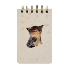 Bruno Visconti  БЛОКНОТ НА ГРЕБНЕ «CUTE JOURNAL» A6-, BV, 100 Л. МИЛЫЙ КОТИК ЛИНЕЙКА