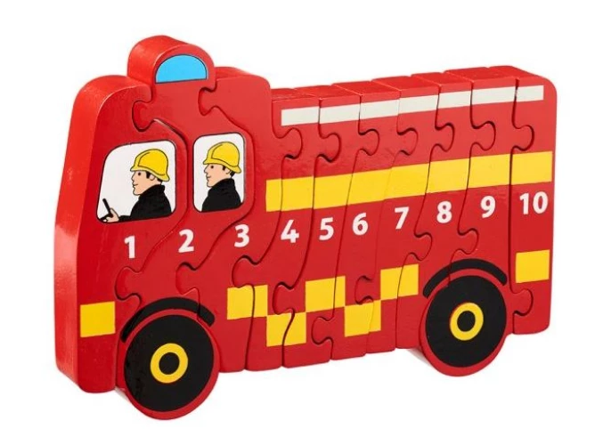 פאזל "מכונית כיבוי 1-10"