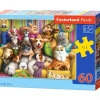 Castorland "חיות מחמד שובבות", 60 חלקים