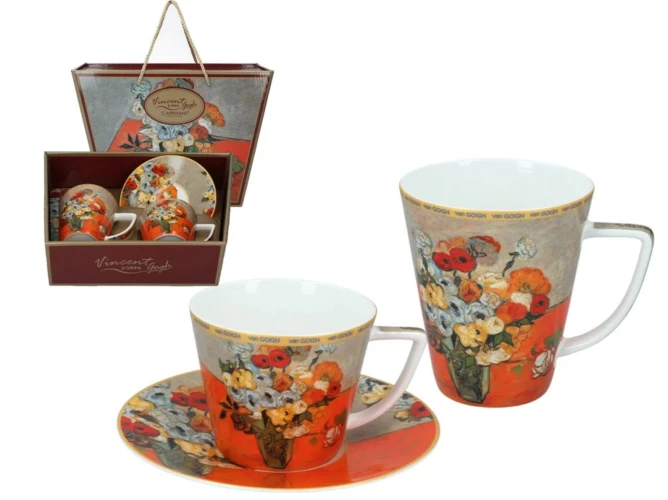 סט כוס וספל ו. ואן גוך