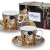 סט של 2 ספלוני אספרסו "נשיקה" ג. קלימט (100 מ"ל)