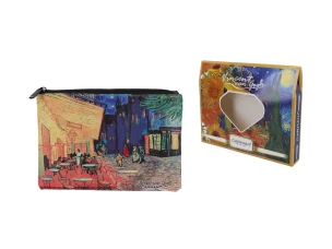Carmani תיק קוסמטיקה - ו. ואן גוך, טרסה של בית קפה 21x15סמ 021-4804
