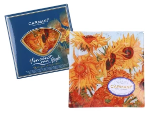 Carmani צלחת דקורטיבית - ו. ואן גוך, חמניות 13x13 ס