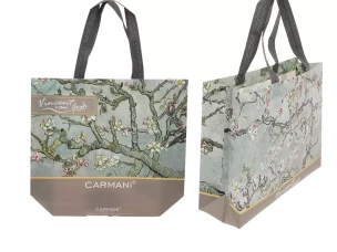 Carmani תיק - ו. ואן גוך, פרחי שקדים 33x25x10 ס