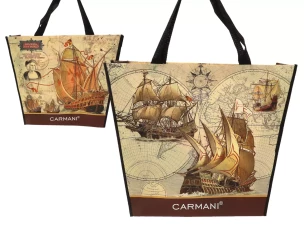 Carmani תיק צד - מסעות ימיים היסטוריים 46x11x38 ס
