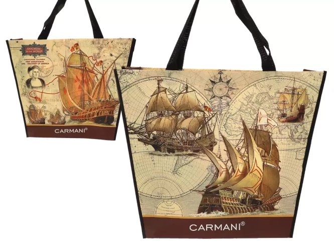 Carmani תיק צד - מסעות ימיים היסטוריים 46x11x38 ס"מ 021-9020