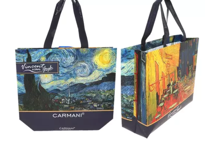Carmani תיק - ו. ואן גוך, טרסה של בית קפה בלילה 33x25x10סמ 021-9050