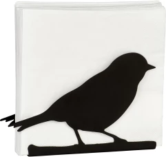 מחזיק מפיות BIRD SILHOUETTE שחור, IHR