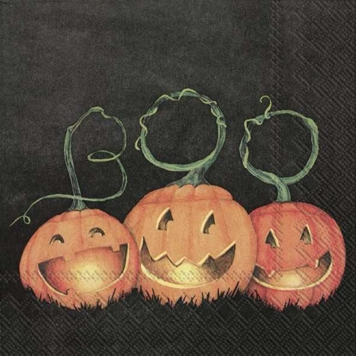 מגבות נייר (קוקטייל) "Boo Pumpkins", 25x25