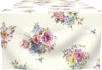 IHR ראנר שולחן (טקסטיל) GARDEN FLOWER קרם