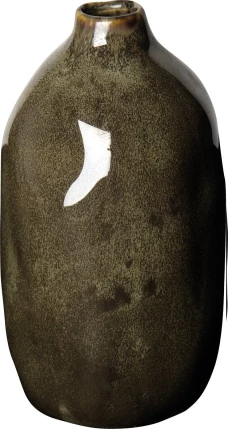  vase ceramic brown, 7x14.5 cm, V 2430, IHR 