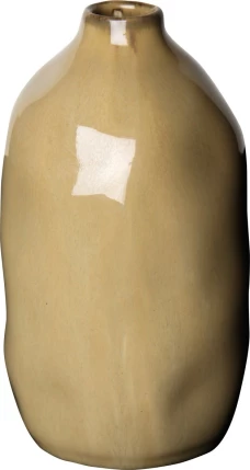  vase ceramic brown, 7x14.5 cm, V 2439, IHR 