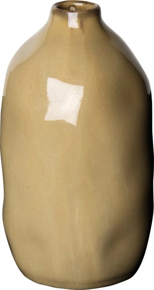  vase ceramic brown, 7x14.5 cm, V 2439, IHR 