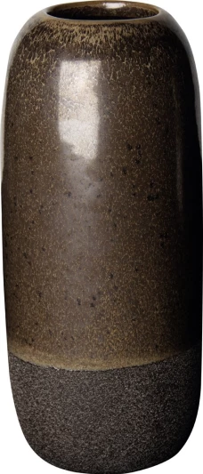  vase ceramic brown, 8.5x20.5 cm, V 2530, IHR 