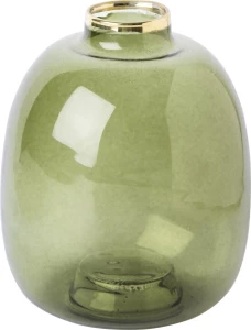  vase  стеклянная зеленая 9 х В 11 см арт. V 2620