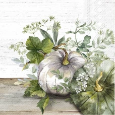 IHR מפיות קוקטייל ירוקות ולבנות, 25x25 ס