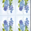 IHR מפיות שולחן היביסקוס כחול, 33x33 ס"מ, L1033540