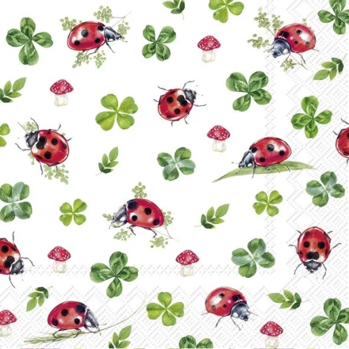 IHR מפיות שולחן לUCKY LADYBUGS, 33x33 ס"מ, L1037200