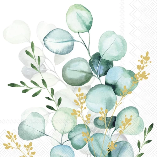 IHR מפיות נייר "בוקי אקליפטוס", 25x25 ס"מ, שמנת