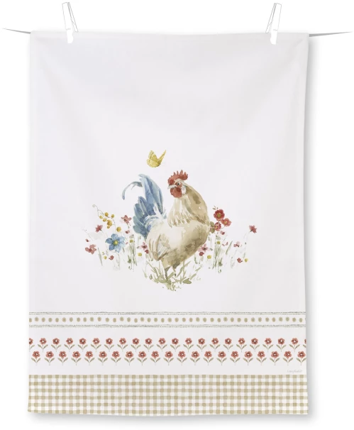 מגבת מטבח (טקסטיל) "Country Rooster", 70x50