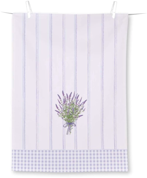 מגבת מטבח (טקסטיל) "Lavender Harmony Light Lilac", 70 x 50 ס"מ.