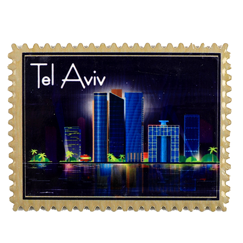 ART Judaica מגנט קרמי תל אביב, 8x6 ס"מ