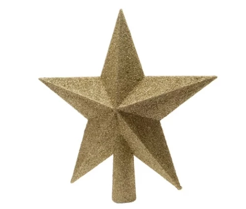 קאימינגק קצה לעץ חג המולד כוכב, 4.2x19 ס"מ, זהב